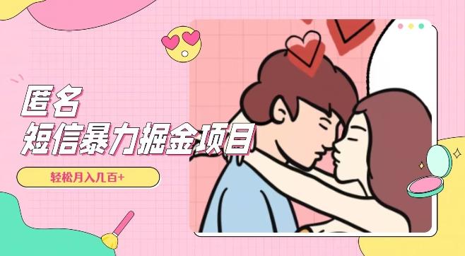 全网首发，揭秘超冷门匿名短信项目，通过信息差日入几百+【揭秘】-星河轻创