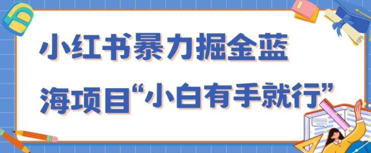 小红书暴力掘金蓝海项目，轻松日入1000+、小白有手就行（附新引流方法，不违规）-星河轻创