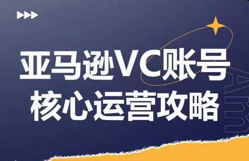 亚马逊VC账号核心玩法解析，实战经验拆解产品模块运营技巧，提升店铺GMV，有效提升运营利润-星河轻创