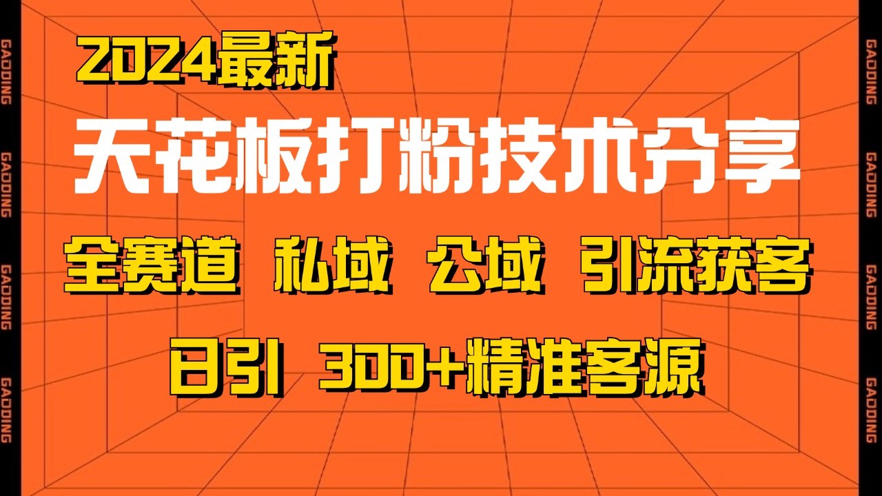 天花板打粉技术分享，野路子玩法 曝光玩法免费矩阵自热技术日引2000+精准客户-星河轻创