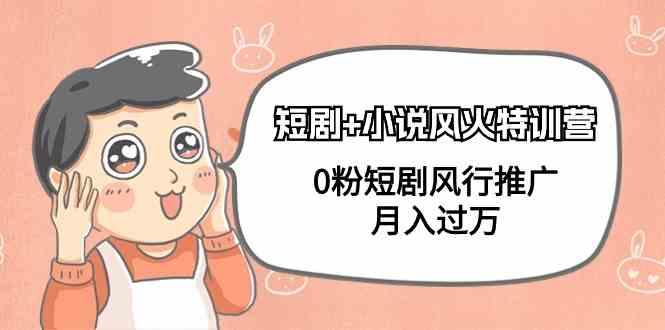 小说+短剧风火特训营，0粉短剧小说风行推广，实现月入过万-星河轻创